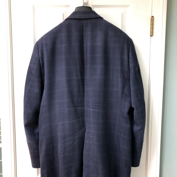 Navy Blue checkered suit - Picture 4 of 4